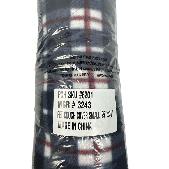 Red, White & Blue Couch Pet Blanket Cover 25 x 34 new - Picture 2 of 5